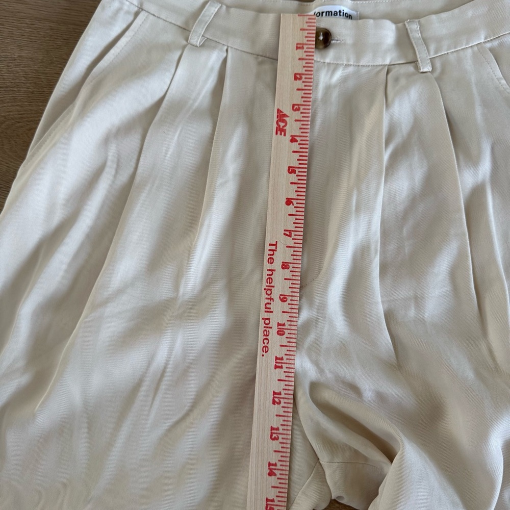 Reformation Mason Pant 8 Petite Short Sugar Color - Picture 7 of 10
